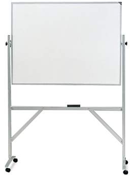 Ghent Reversible Markerboards - front view showing marker tray and aluminum frame