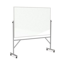 Ghent Reversible Markerboard - 6 ft x 4 ft, White Melamine