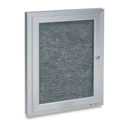 Tac-On Fabric Display Boards - Angled view of single Door Board
