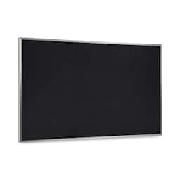 Ghent Recycled Rubber Tackboard - 5 ft x 3 ft, Black