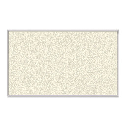 Ghent PremaTak Tackboard - 6 ft x 4 ft, Ivory, Vinyl, Aluminum Frame