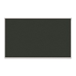 Ghent PremaTak Tackboard - 4 ft x 8 ft, Ebony, Vinyl, Aluminum Frame
