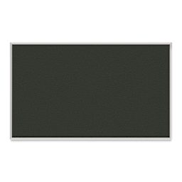 Ghent PremaTak Tackboard - 18" x 24", Ebony, Vinyl, Aluminum Frame