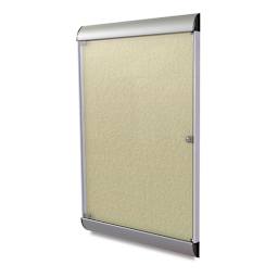 Ghent Silhouette Enclosed Tackboard - Caramel, 42-1/2" x 27-3/4" x 1-7/8"
