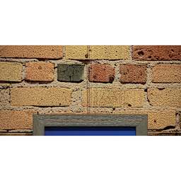 Walker System Plain Rod - Clear Acrylic, 24" - in use to hold up art on brick wall