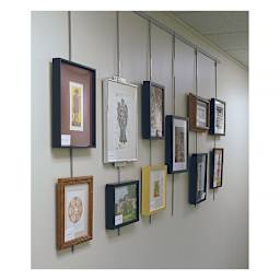 Gallery showing various pieces of Walker System used to display artwork