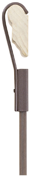 Walker System Rod Sleeves - Side view of Ogee Sleeve shown hanging on Ogee