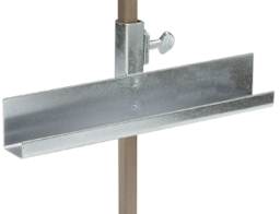 Walker System Panel and Mat Holder - showing lip to hold panel