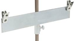 Walker System Twin Clip - left angled view showing Clip on pole