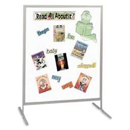 Multiplex Child Size Panel - White Fabric, Hook & Loop Fabric, Gray Frame