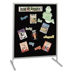 Multiplex Child Size Panel - Black Fabric, Hook & Loop Fabric, Gray Frame