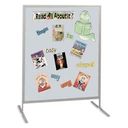 Multiplex Child Size Panel - Silver Fabric, Hook & Loop Fabric, Gray Frame