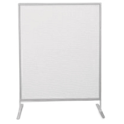 Multiplex Child Size Panel - Beige Vinyl, Tackboard, Gray Frame