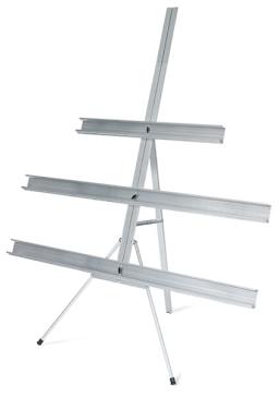 Testrite DW-1 Display Wall - Shown assembled without paintings