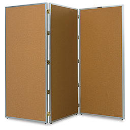 Claridge Folding Screen - 60" x 72", Satin Aluminum