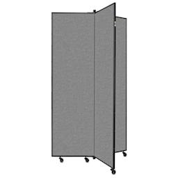 Screenflex Mobile Display - 6 ft 5", Gray, 3 Panel