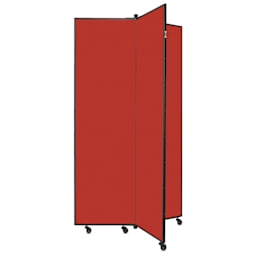 Screenflex Mobile Display - 6 ft 5", Red, 3 Panel