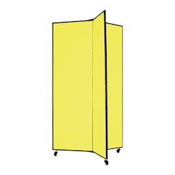 Screenflex Mobile Display - 5 ft 9", Yellow, 3 Panel