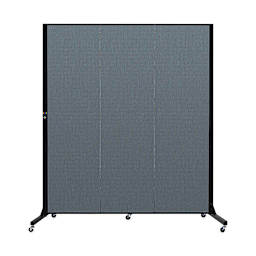 Screenflex Light-Duty Divider - 6'5" x 5'9", Lake, 3 Panel