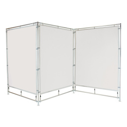 Flourish MeshPanels Steel Three-Panel Display Walls - 3 Panels, 5ft Walls