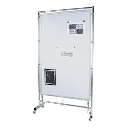 Flourish Freestanding Steel Frame MeshPanel Display Wall - with Wheels, 4 ft x 7 ft