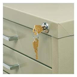 Safco 5-Drawer Steel File - Lock Kit