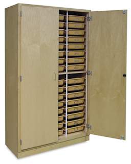Hann Tote Tray Storage Cabinet w/ 48 Trays