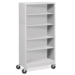 Atlantic Metal Bookcase - 36" x 78" x 18", Dove Gray