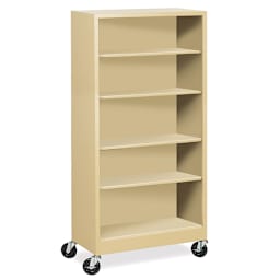 Atlantic Metal Mobile Bookcase - 36" x 78" x 18", Sand