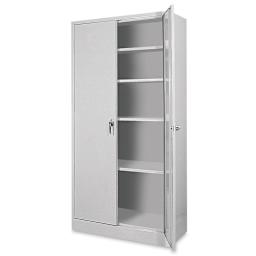 Atlantic Metal Bookcase - 36" x 72" x 18", Dove Gray, 4 Shelves