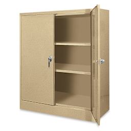 Atlantic Metal Bookcase - 36" x 42" x 18", Sand, 2 Shelves