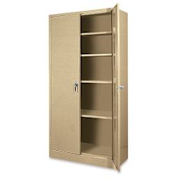 Atlantic Metal Bookcase - 36" x 72" x 18", Sand, 4 Shelves