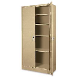 Atlantic Metal Bookcase - 36" x 78" x 18", Sand, 4 Shelves