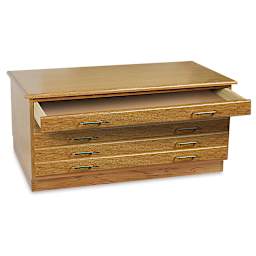 Richeson Oak Flat File - 5 Drawer