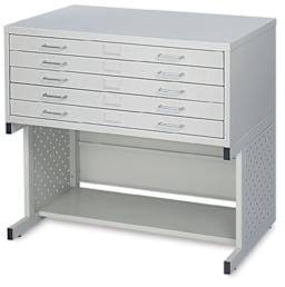 Safco Facil Flat Files - Small file shown angled on High Base, sold separately