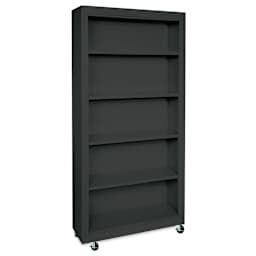 Sandusky Lee Mobile Bookcase - 36" x 78" x 18", Black