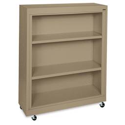 Sandusky Lee Mobile Bookcase - 36" x 48" x 18", Tropic Sand