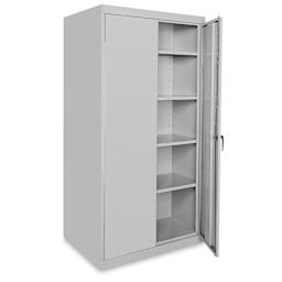 Sandusky Lee Storage Cabinet - 36" x 72" x 24", Dove Gray, With Adjustable Shelves