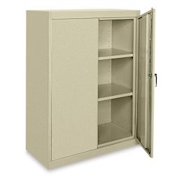 Sandusky Lee Storage Cabinet - 36" x 42" x 18", Tropic Sand, With Adjustable Shelves