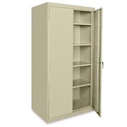 Sandusky Lee Storage Cabinet - 36" x 72" x 24", Tropic Sand, With Adjustable Shelves