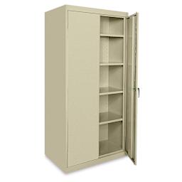 Sandusky Lee Storage Cabinet - 36" x 78" x 24", Tropic Sand, With Adjustable Shelves