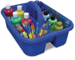 Hann Tote Caddy - Angled view of Caddy filled with Art supplies, not included