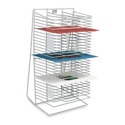 AWT Single Side Drying Rack - 12" x 18" Shelves - in use