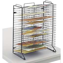 Blick StakRak, holding art pieces