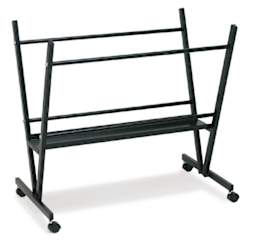 Richeson Steel Print Rack - Slightly angled view of empty Black Steel Print Rack
