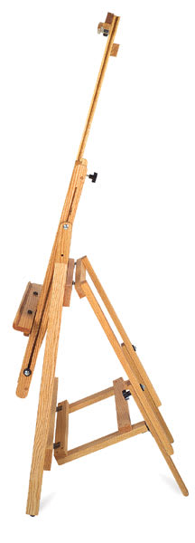 Best Manzano Easel - Side view of easel with mast extended