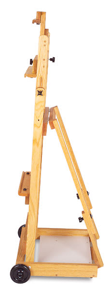 Best Portable Collapsible Easel - Side view of Easel in upright position