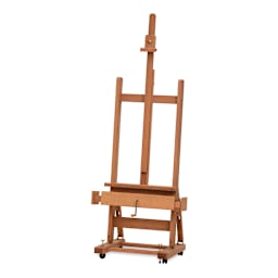 Mabef Master Studio Easel - Front view of Master Studio Easel M-04 with mast extended
