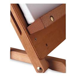 Mabef Table Easel - Closeup of hinge for adjusting angle of Easel