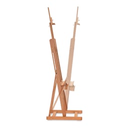 Mabef Artist Plus Easel M-07 - Side view with shadow picture showing range of Easel motion possible